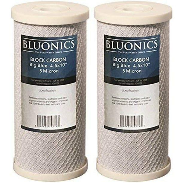 4.5" x  20" Whole House Cartridges Bluonics CTO Carbon Block Water Filters 6